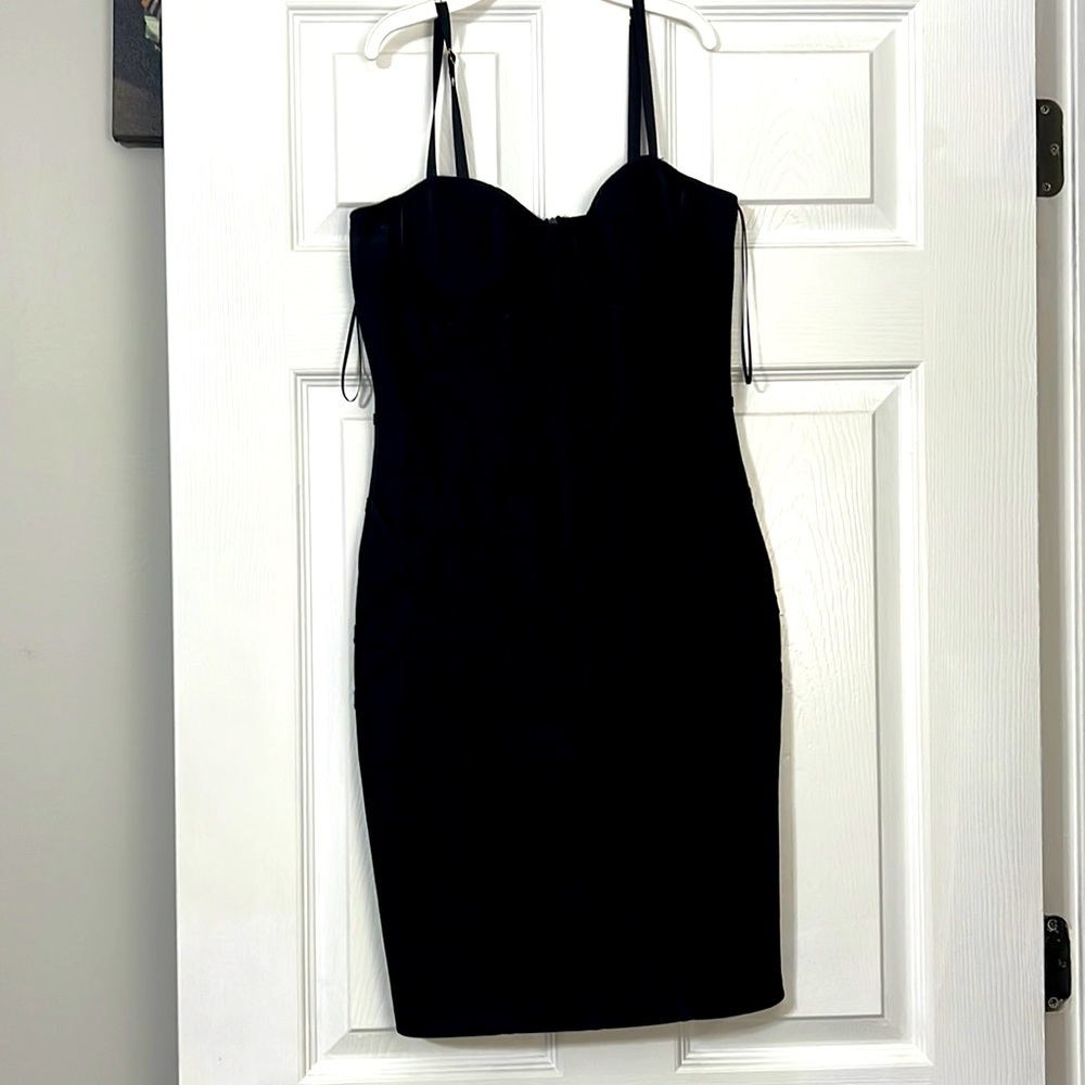 Black mini dress